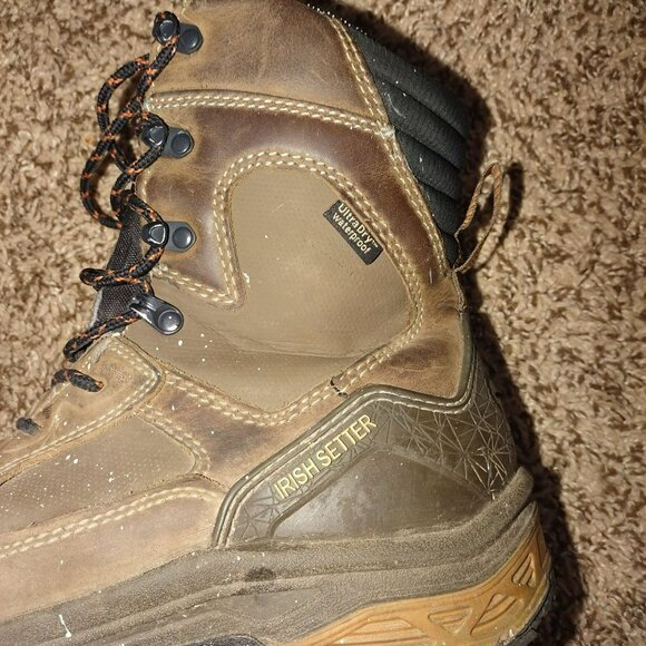 Irish Setter Mens Ultra Dry Waterproof Work Boots 83840 Brown Size 9.5 - Picture 2 of 10